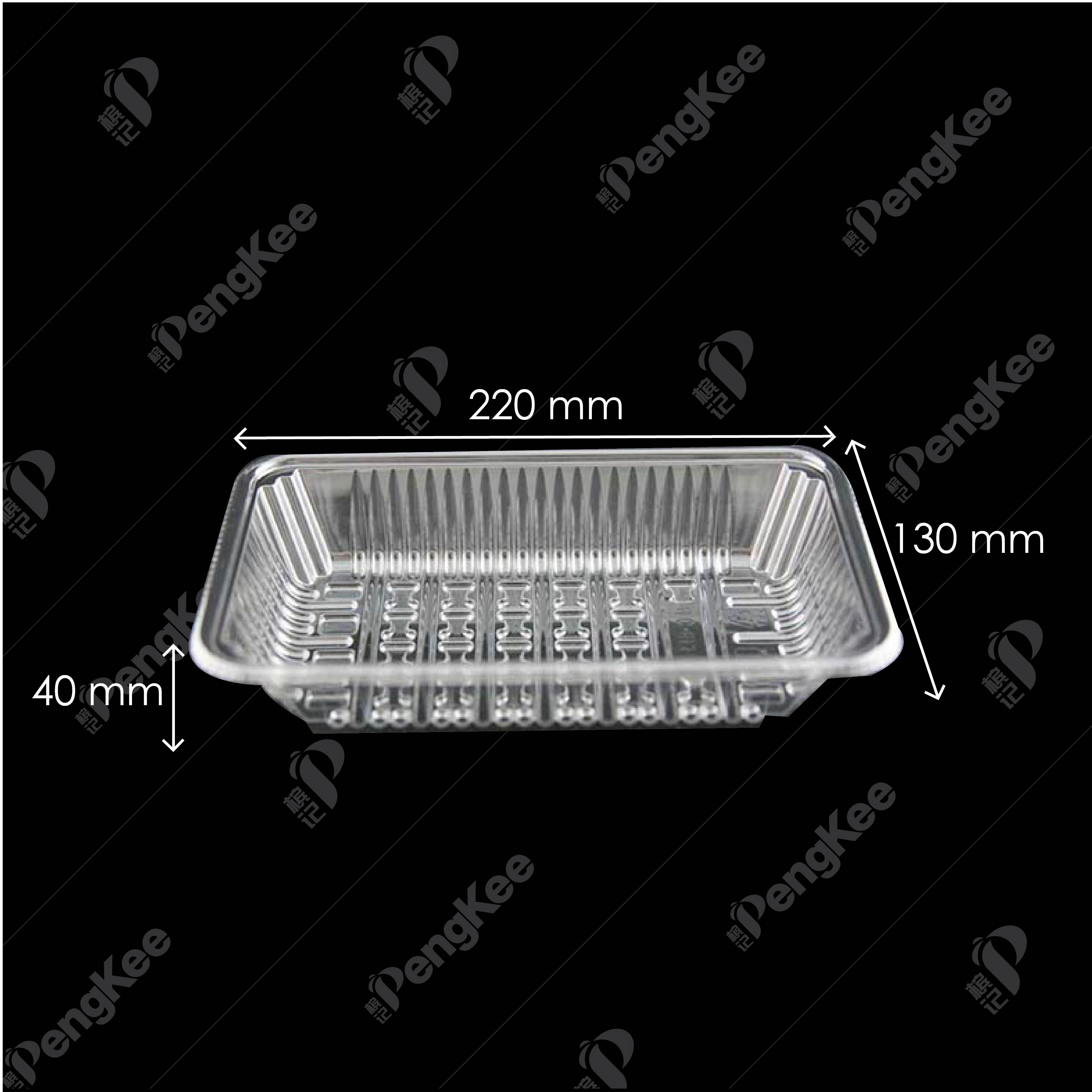 PLASTIC TRAY AFC-B13-40 (CLEAR) (100'S) (5PKT/CTN)